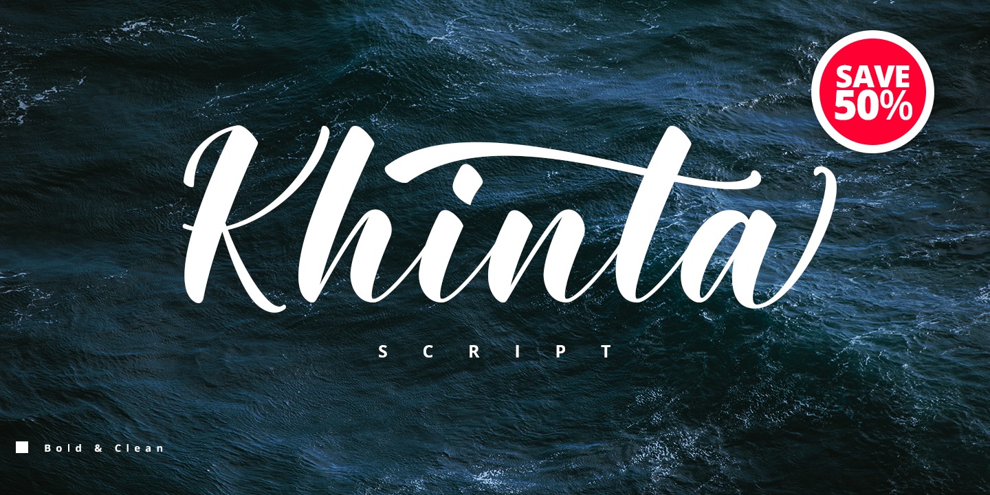 Example font Khinta #7